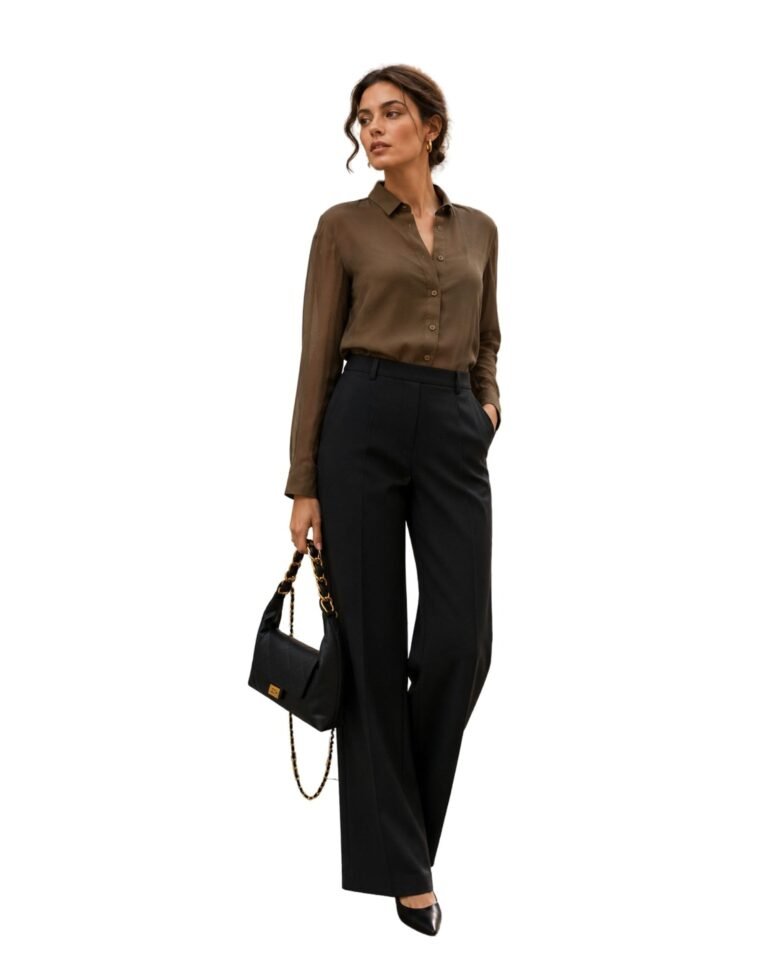 The Ottavia Sheer Button-Down Shirt