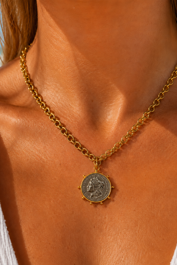 The Alissa Two Toned Coin Necklace
