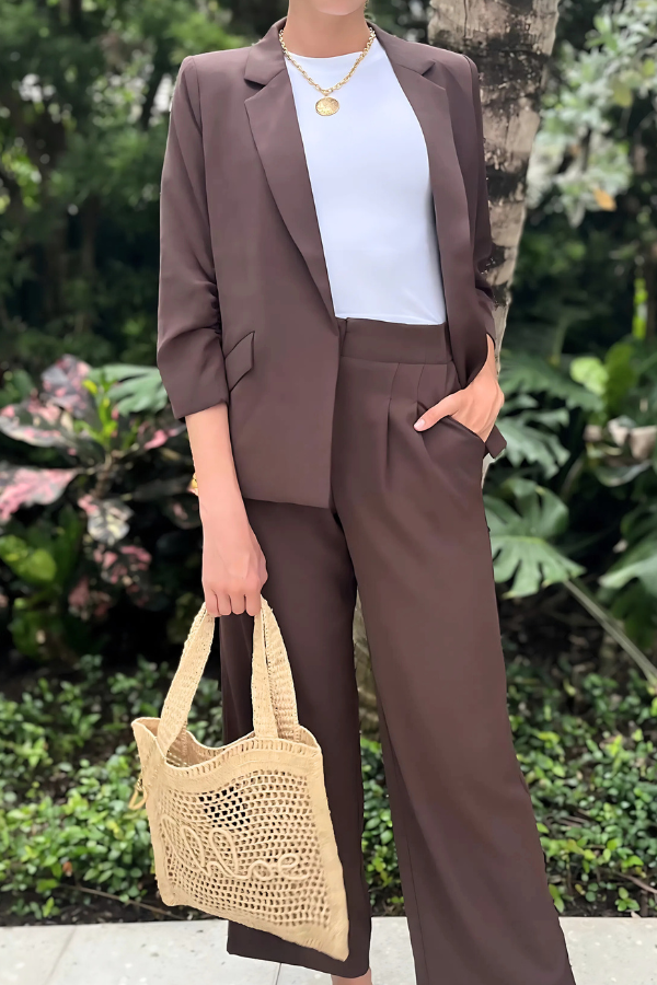 Recycled Shirred Blazer