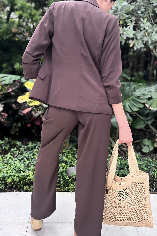 Recycled Shirred Blazer