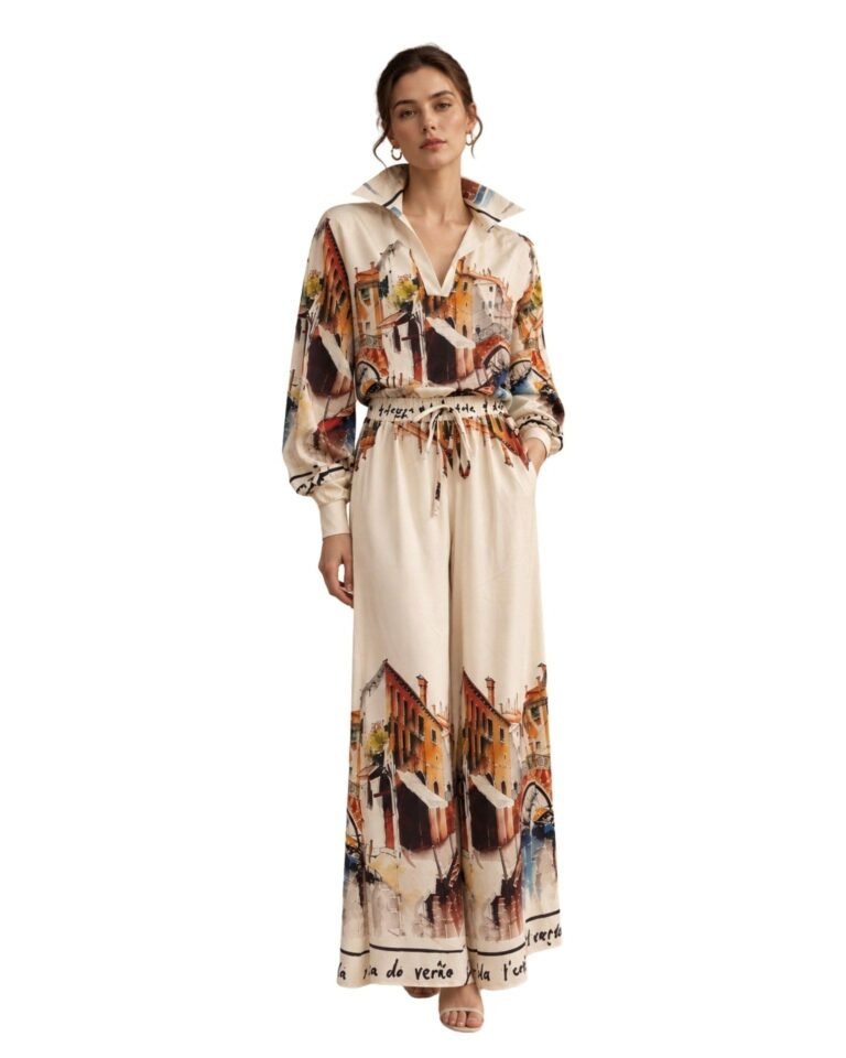The Village Print Silk Pants